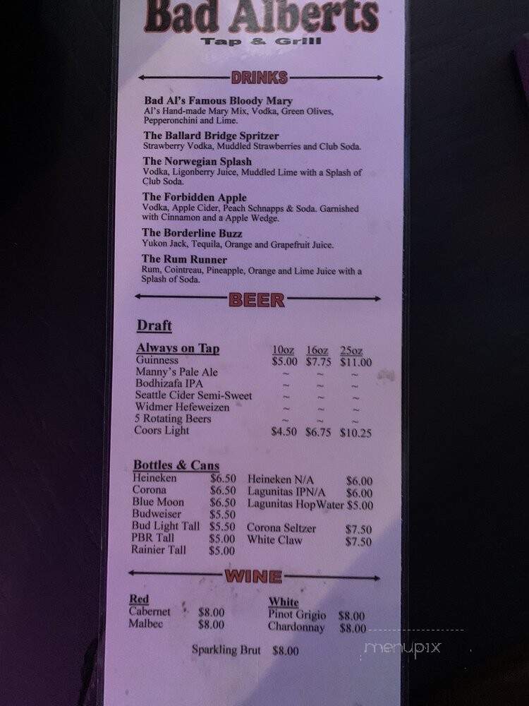 Peck's Tapp And Grill - Plattsville, ON menu_pic