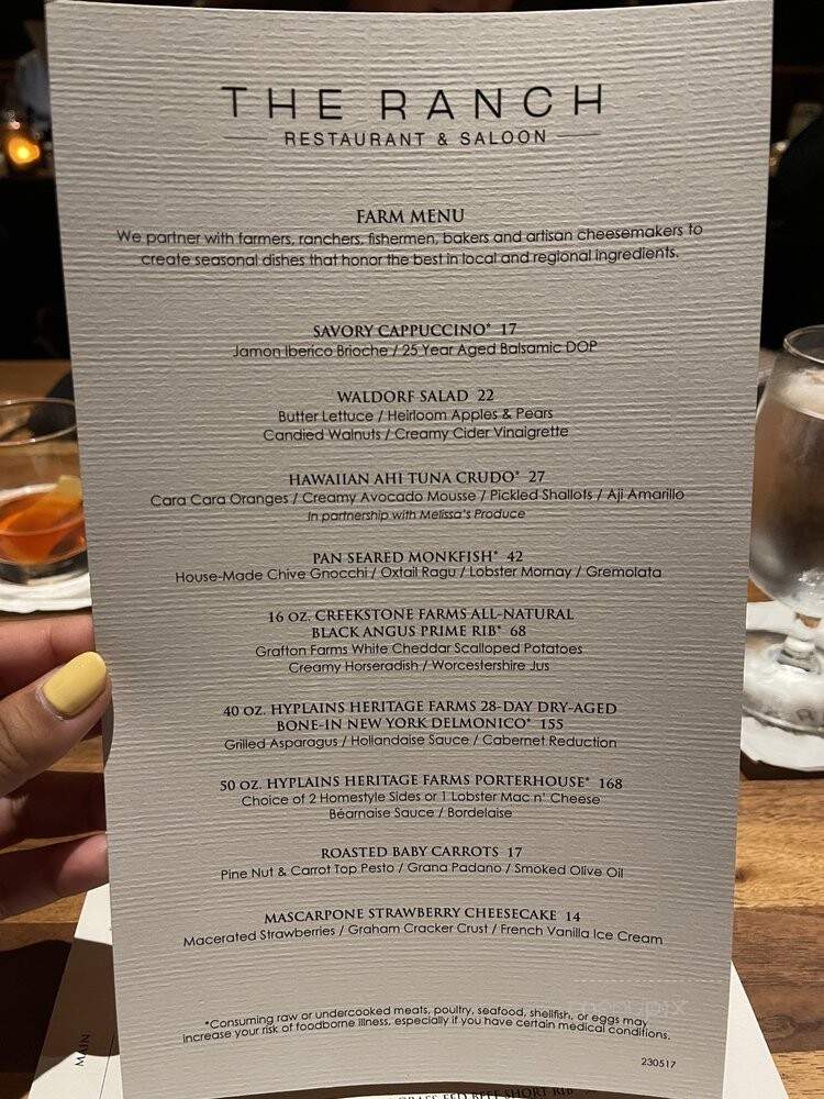 The Wedge & Bottle Family Restaurant - Frankford, ON menu_pic