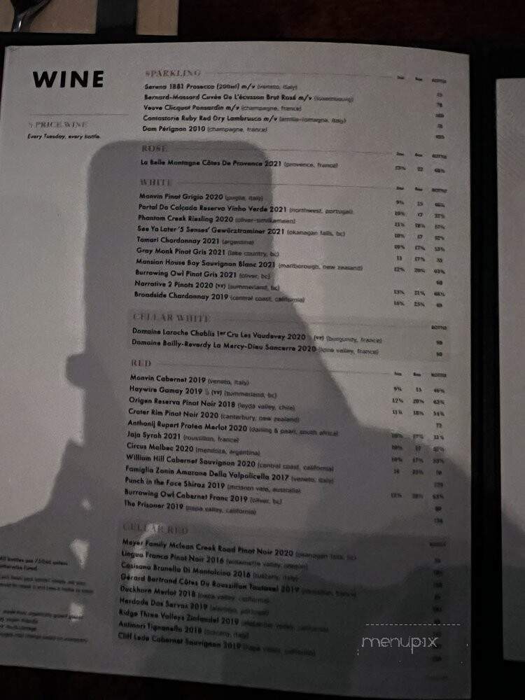Cactus Club Cafe - Vancouver, BC menu_pic