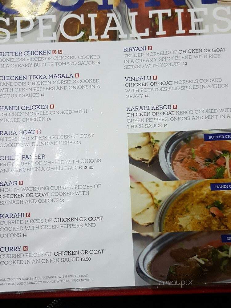 Johal Sweets & Restaurant - Castlemore, ON menu_pic