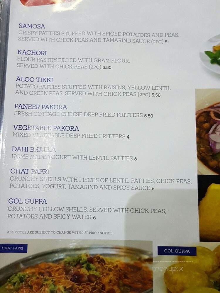 Johal Sweets & Restaurant - Castlemore, ON menu_pic