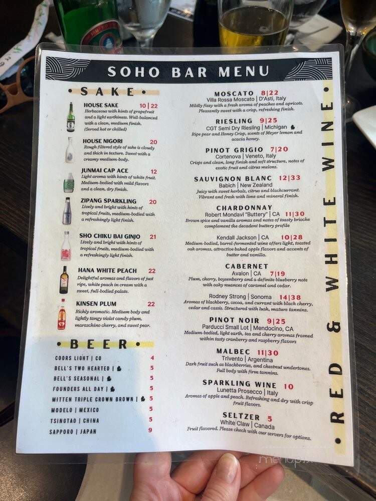 Soho Sushi - Kirkland, QC menu_pic