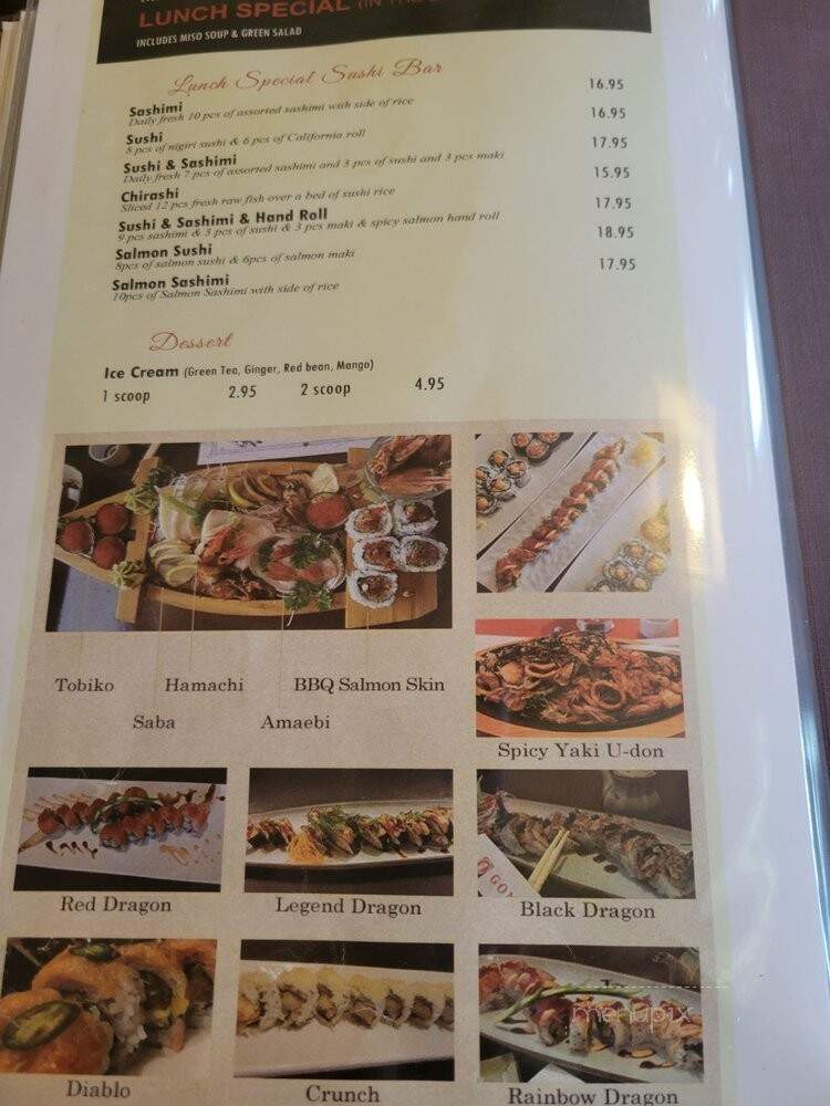 Gonoe Sushi Japanese Restaurant - Toronto, ON menu_pic