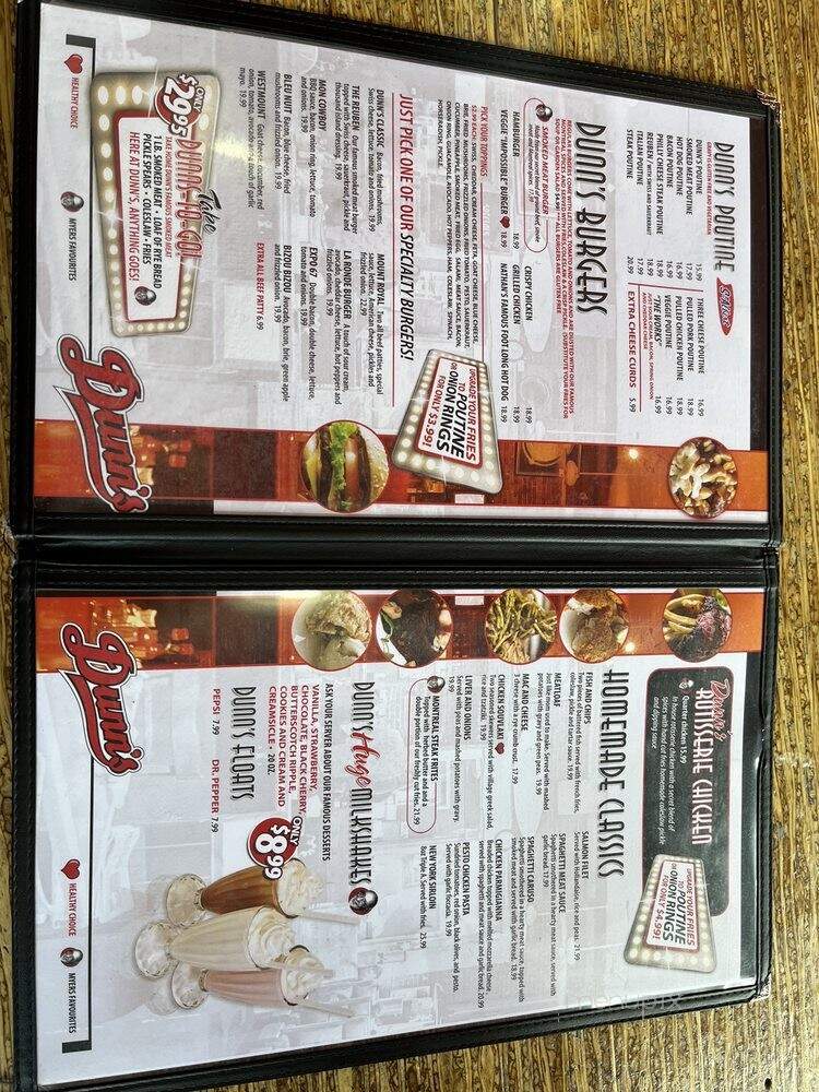 Dunn's Famous Deli - Ottawa, ON menu_pic