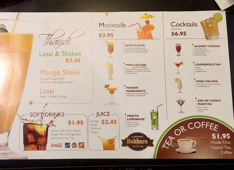 Airport Bukhara - Mississauga, ON menu_pic