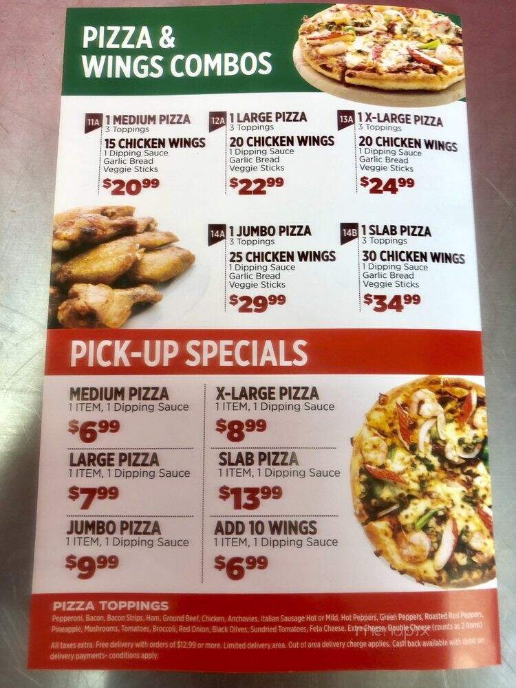 Queen's Pizza & Wings - Hamilton, ON menu_pic