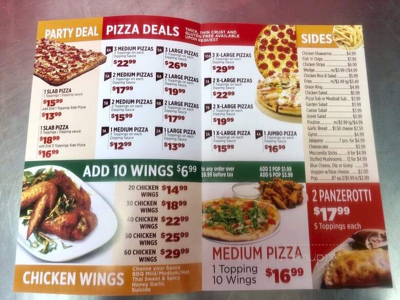 Queen's Pizza & Wings - Hamilton, ON menu_pic