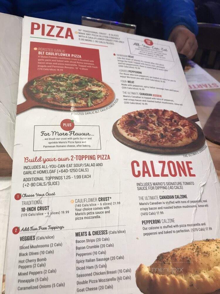 East Side Mario's - Brampton, ON menu_pic