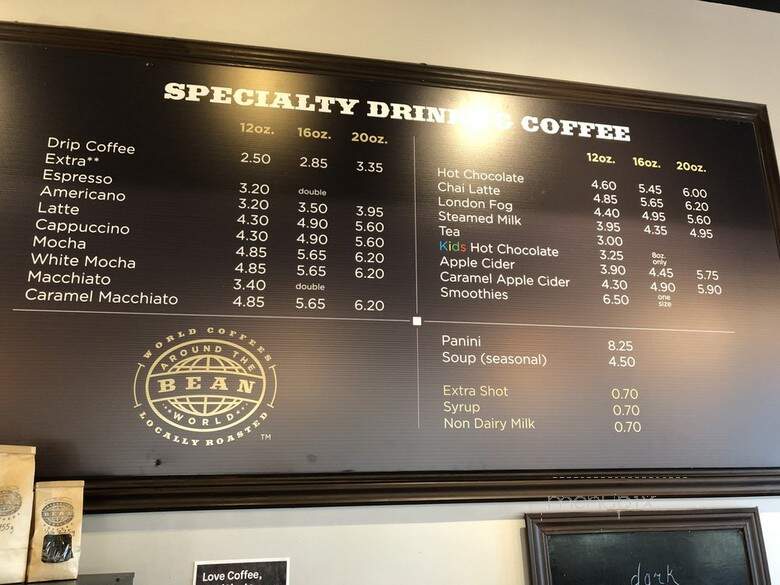 Bean Around the World - Vancouver, BC menu_pic