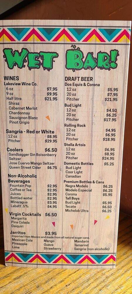 Los Cabos Cantina & Grill - Whitby, ON menu_pic