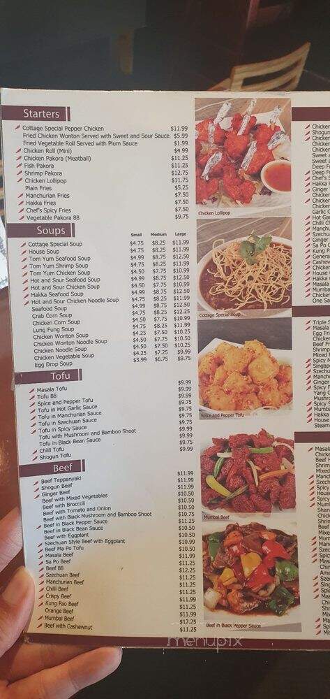 China Cottage Restaurant Inc - Scarborough, ON menu_pic