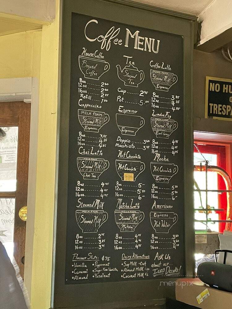 Snug Cafe - Bowen Island, BC menu_pic