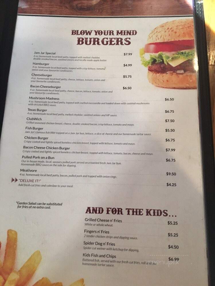 JR's Gas Bar & Family Restaurant - Huron East, ON menu_pic