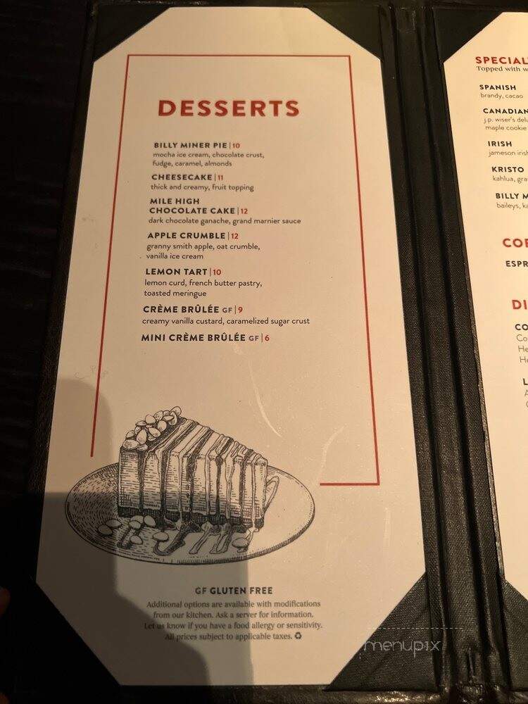 Keg Steakhouse & Bar - Calgary, AB menu_pic