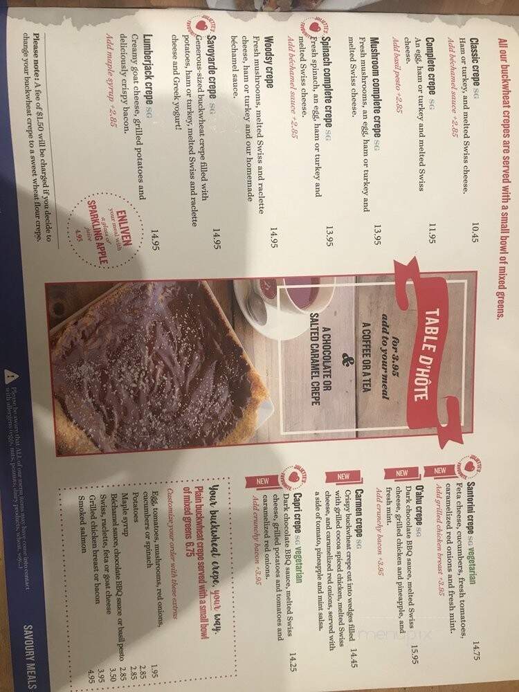 Juliette Et Chocolat - Montreal, QC menu_pic