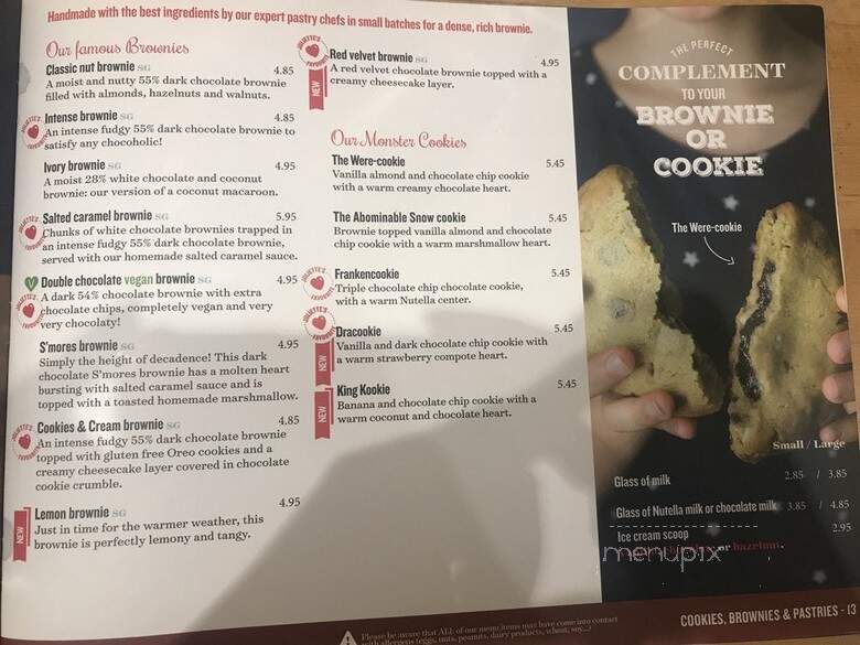 Juliette Et Chocolat - Montreal, QC menu_pic