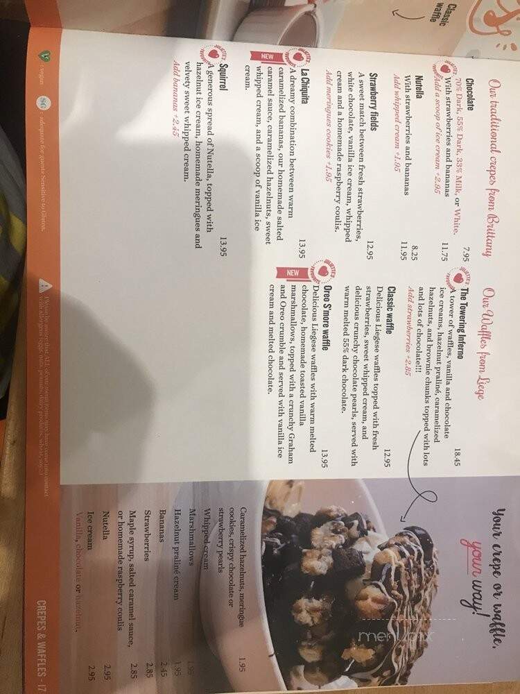 Juliette Et Chocolat - Montreal, QC menu_pic