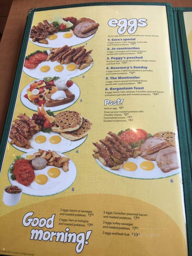 Cora's Breakfast & Lunch - Markham, ON menu_pic