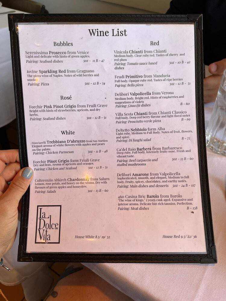 La Dolce Vita - Ottawa, ON menu_pic
