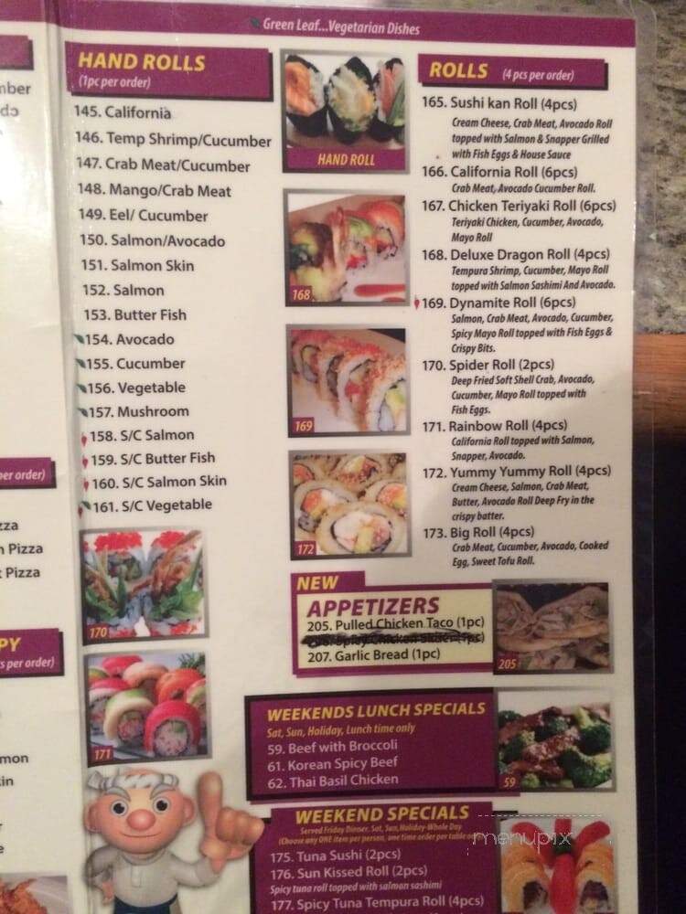 Sushi Kan - Ottawa, ON menu_pic