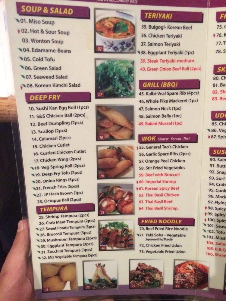 Sushi Kan - Ottawa, ON menu_pic