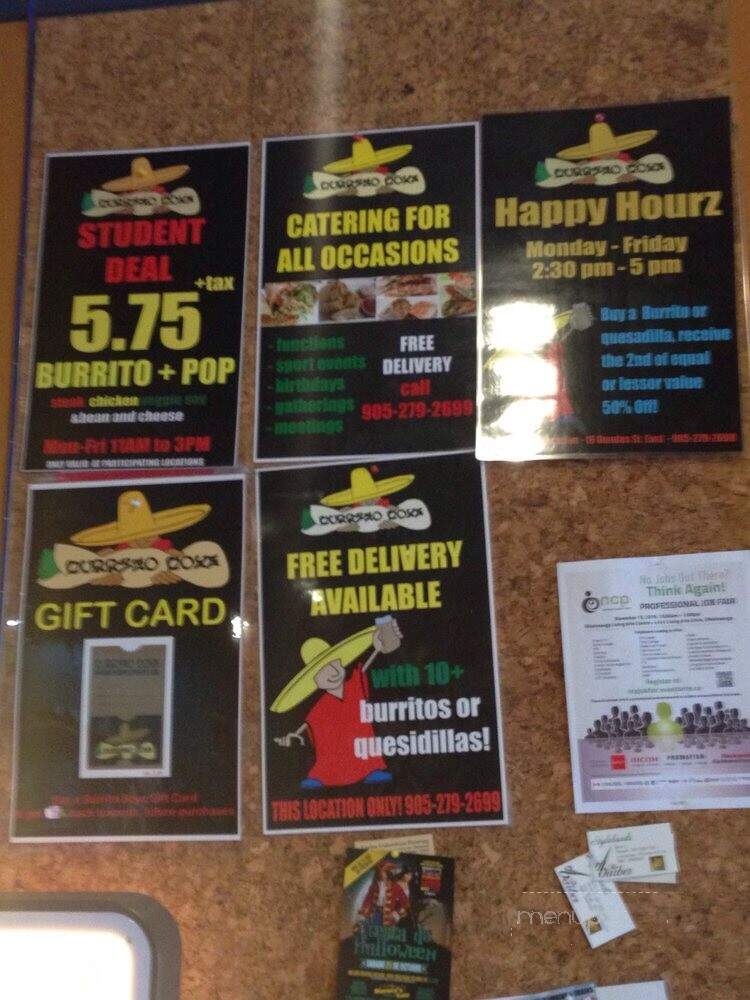 Burrito Boyz - Mississauga, ON menu_pic