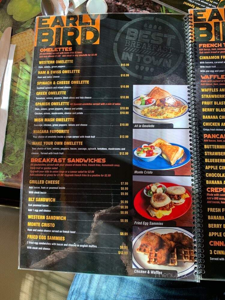 Early Bird Restaurant - Saint Catharines, ON menu_pic