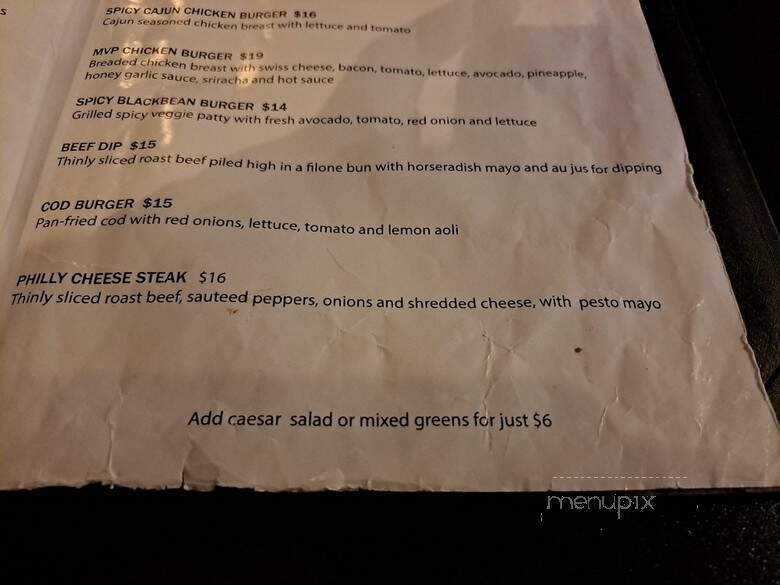 Legends Pub - Richmond, BC menu_pic