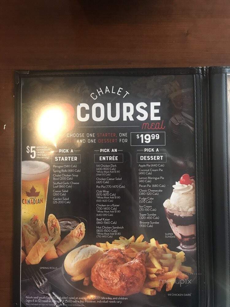 Swiss Chalet Rotisserie & Grill - Saint Catharines, ON menu_pic