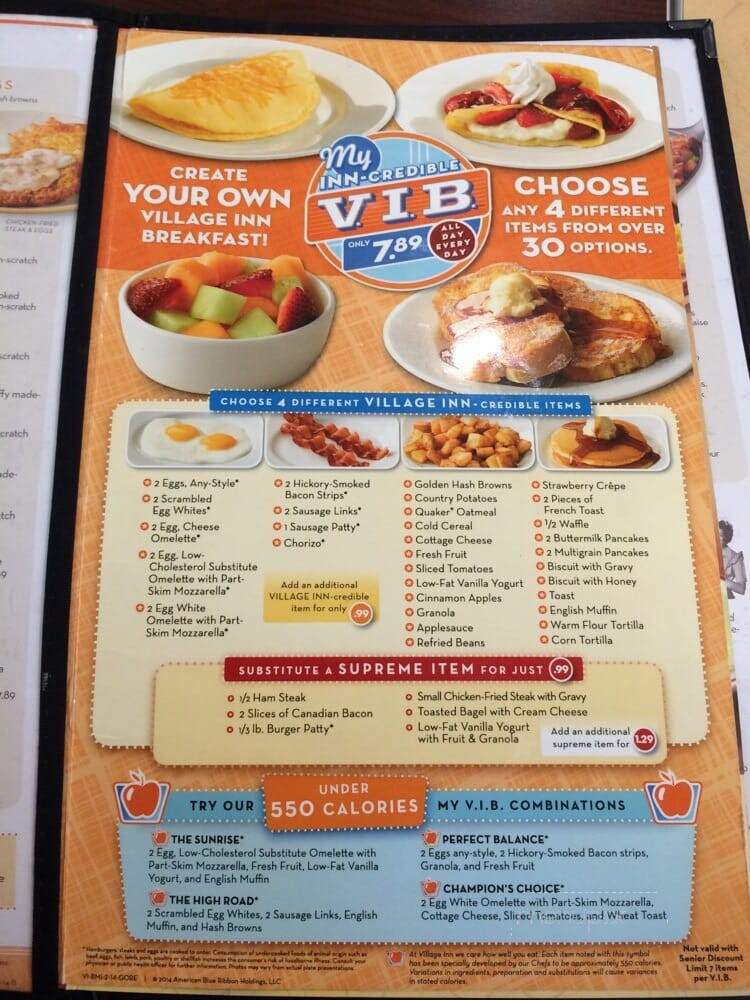 Village Inn Motel And Wharf Restaurant - Wellington, ON menu_pic