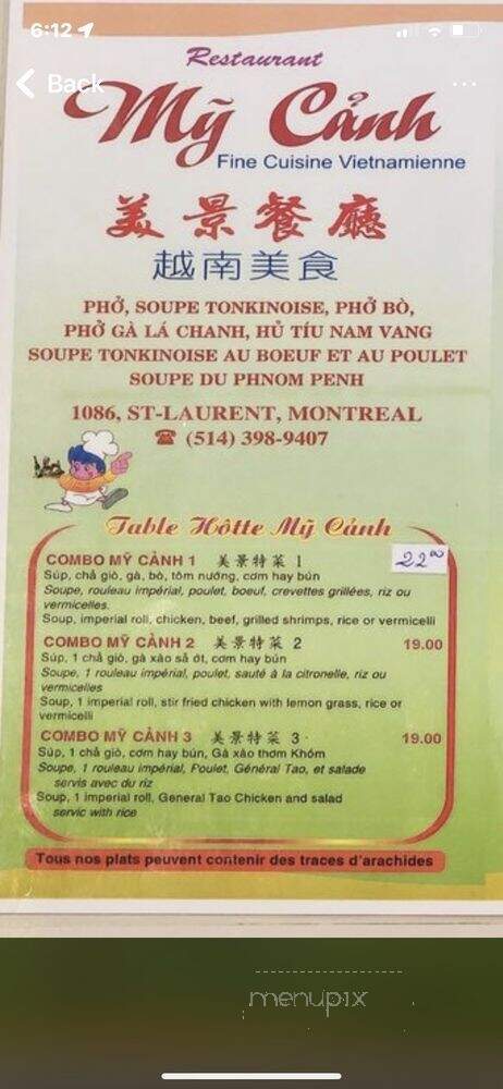 Restaurant My Canh - Montreal, QC