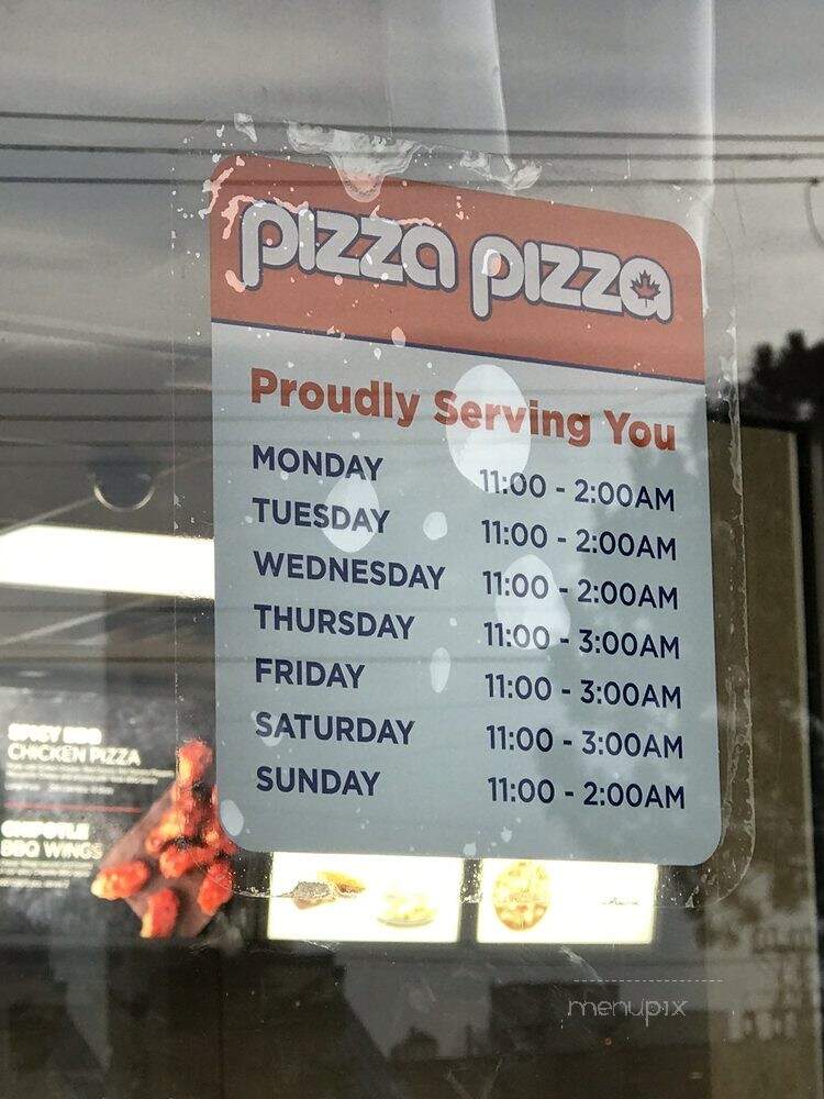 Pizza Pizza - Toronto, ON menu_pic