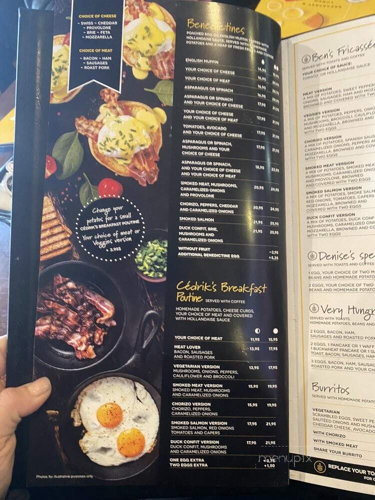 Restaurant Au Petit Cafe Chez Denise - Saint-Sauveur, QC menu_pic