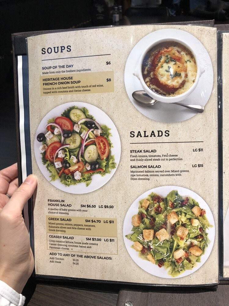 The Franklin House - Mississauga, ON menu_pic