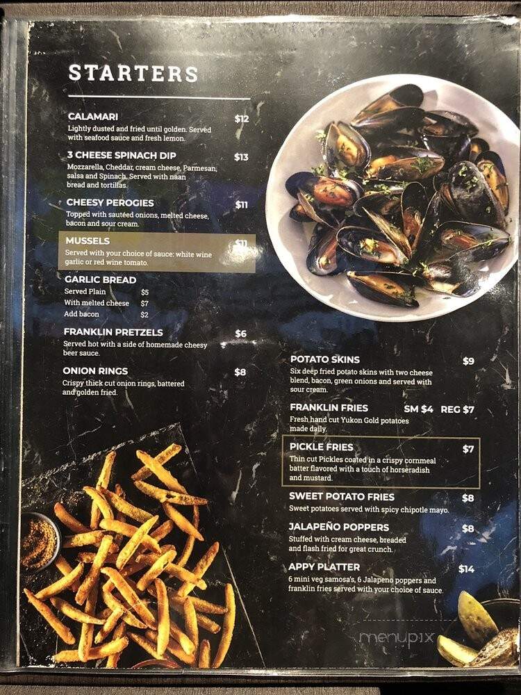 The Franklin House - Mississauga, ON menu_pic