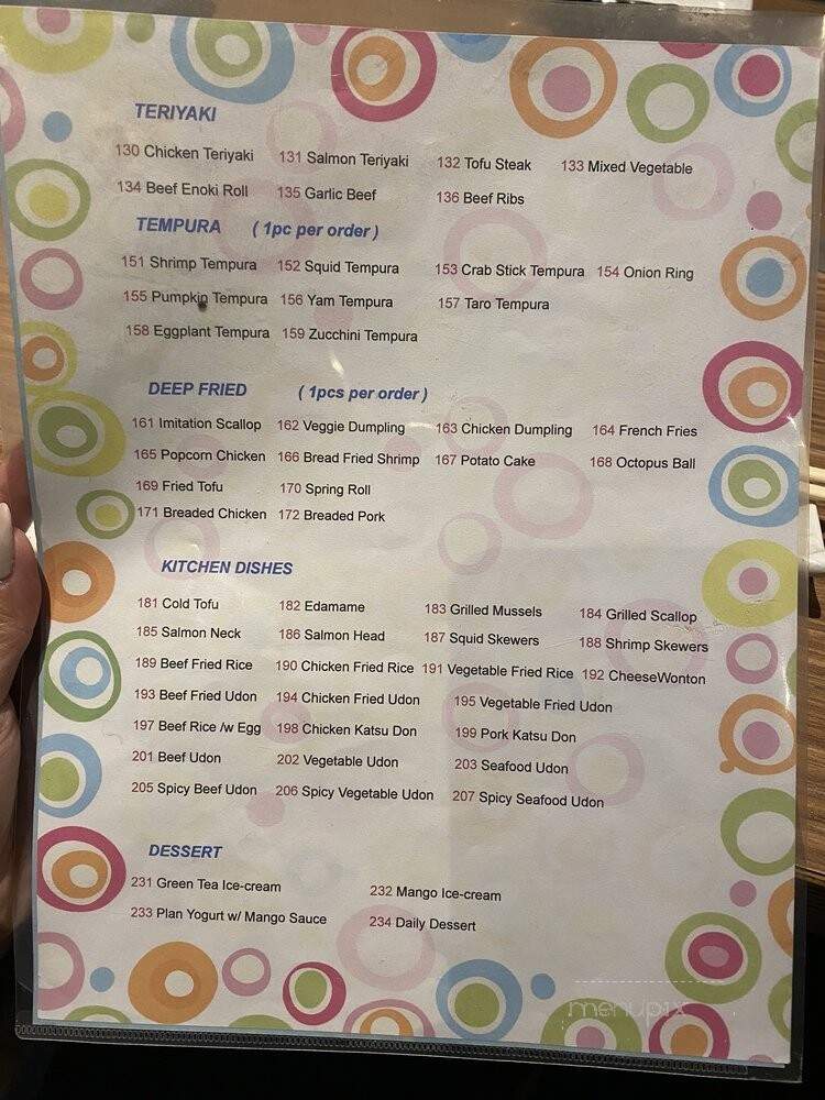 Syogun Japanese - Markham, ON menu_pic