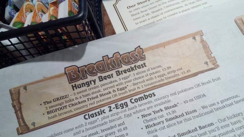 Hungry Bear Diner - Lac La Hache, BC menu_pic
