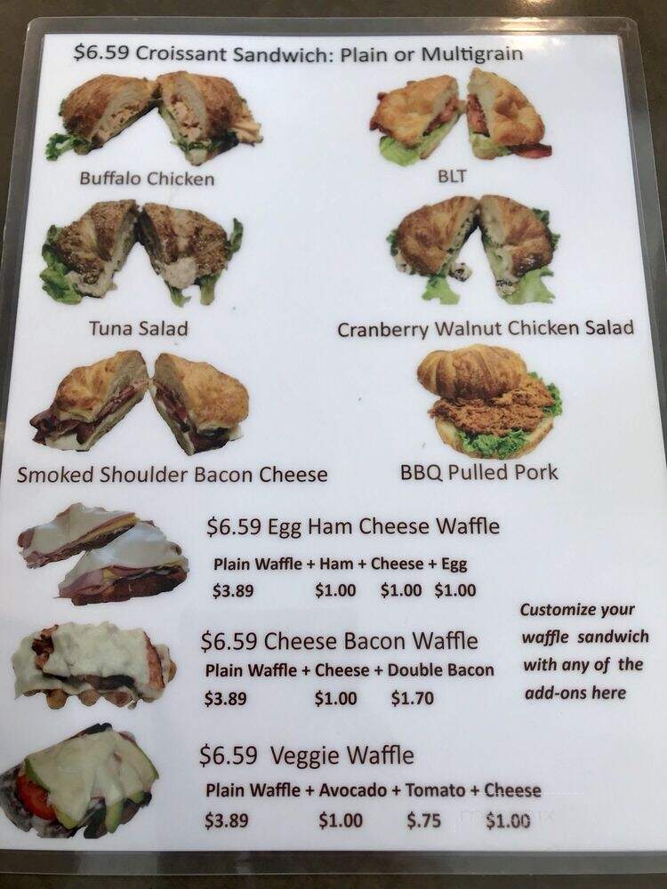 Short Stop Coffee & Snacks - Mississauga, ON menu_pic