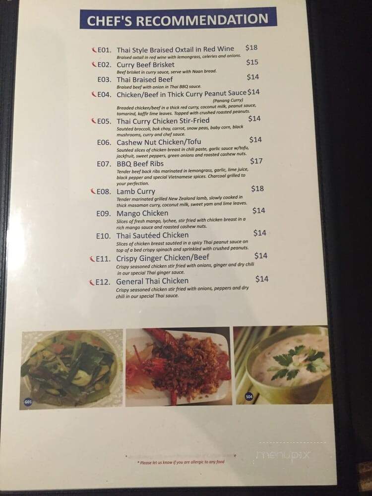 Pomelo Thai & Vietnamese Cuisine - Burlington, ON menu_pic
