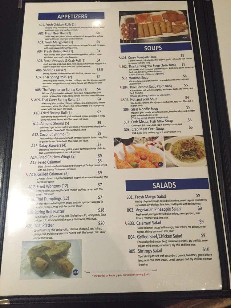 Pomelo Thai & Vietnamese Cuisine - Burlington, ON menu_pic