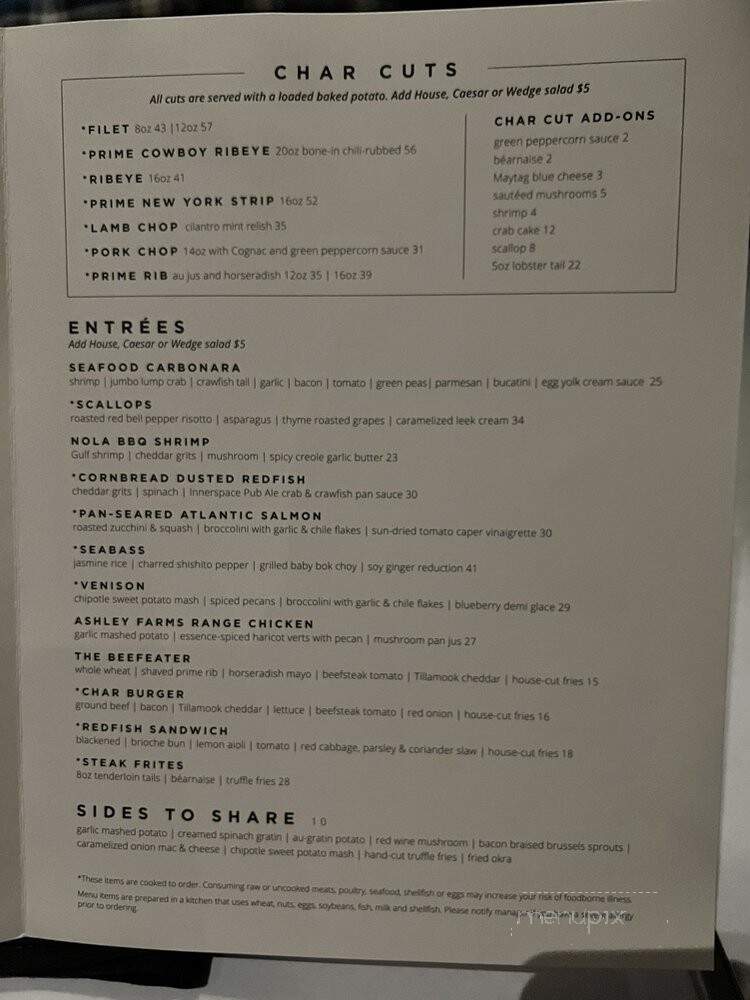 Adrienne's Restaurant & Service Station - Huntsville, ON menu_pic