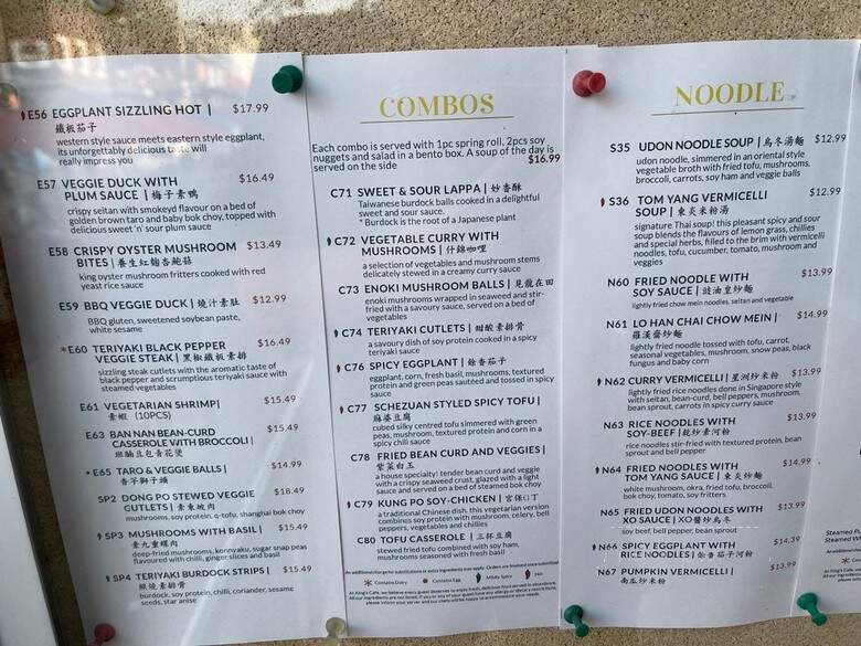 King's Cafe - Toronto, ON menu_pic