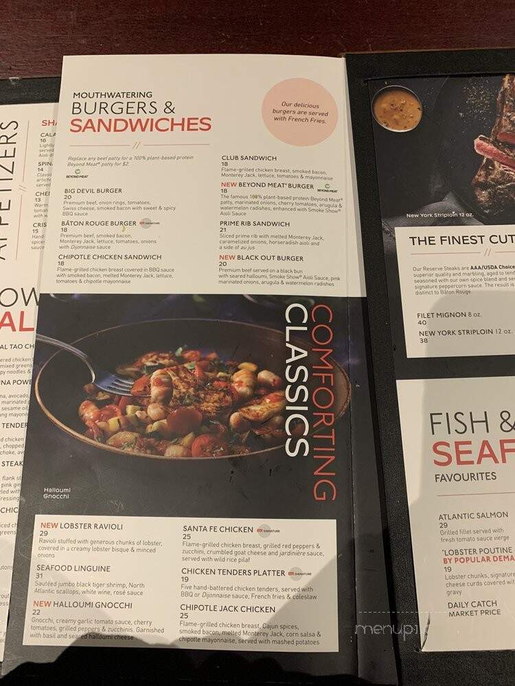 Baton Rouge Restaurant - Ottawa, ON menu_pic