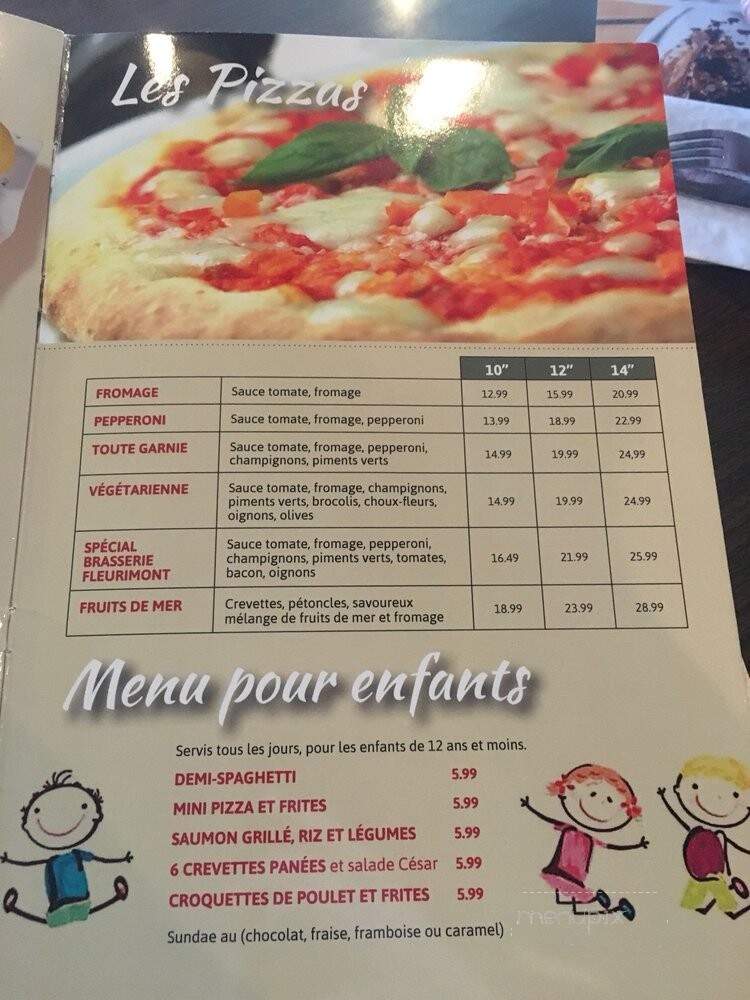 Brasserie Fleurimont - Sherbrooke, QC menu_pic