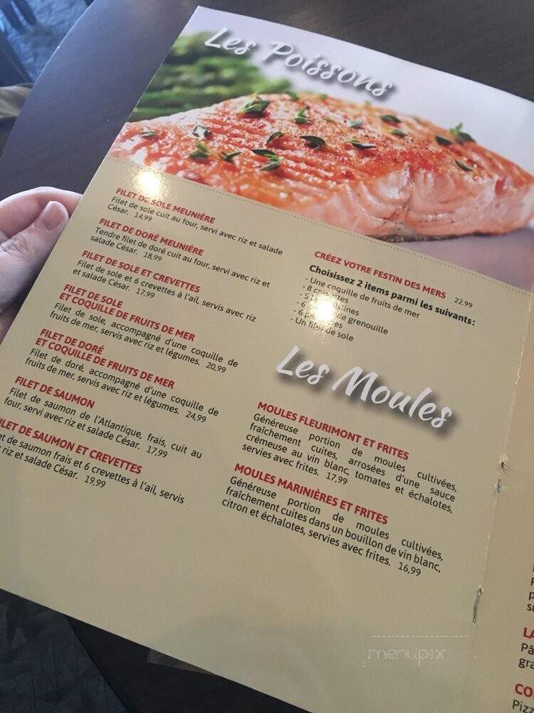 Brasserie Fleurimont - Sherbrooke, QC menu_pic