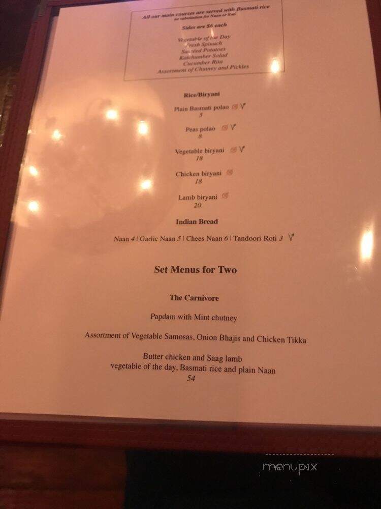 Shafali - Ottawa, ON menu_pic