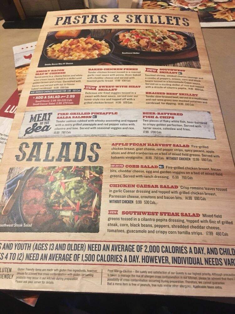 Montana's Cookhouse Bar & Grill - Ottawa, ON menu_pic