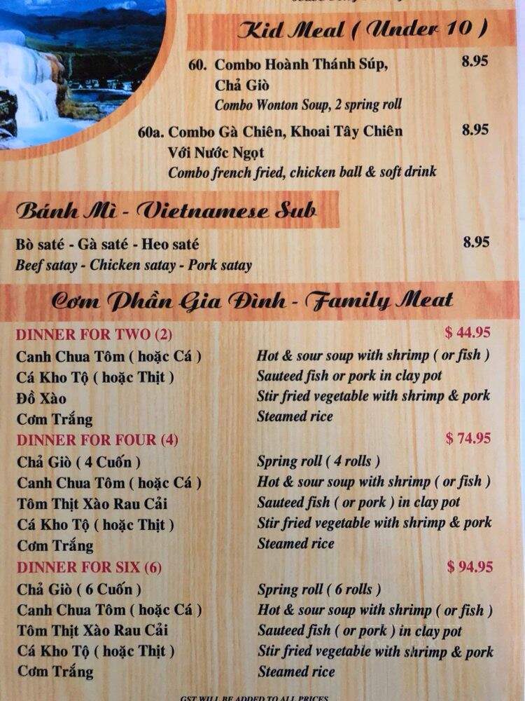 Bolsa Vietnamese - Calgary, AB menu_pic