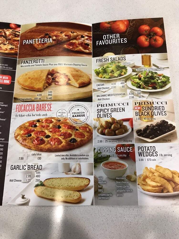 Pizza Nova - Toronto, ON menu_pic