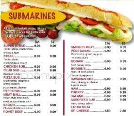 Bobbie's Pizza & Subs - Ottawa, ON menu_pic
